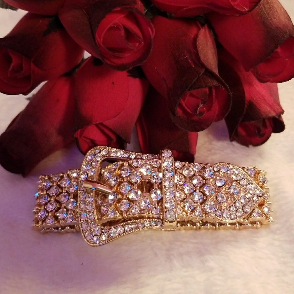 Oh so pretty!! gold diamond belt bracelet